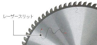 レーザースリット＋軟質特殊樹脂充填