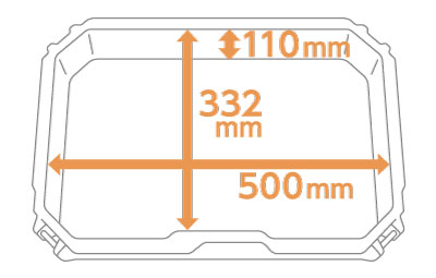 ツールボックス（M）の内寸