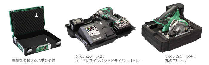 HiKOKI(ハイコーキ) 旧日立工機 システムケース1-4セット 自転車 工具 