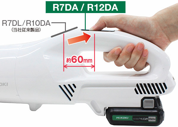 コードレスクリーナ：R7DA