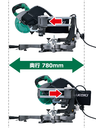 190mm 卓上スライド丸のこ：C7RSHD