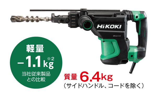 従来製品より1.1kg軽量