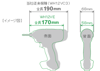 インパクトドライバ：WH12VE