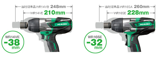インパクトレンチ：WR14VE/WR16SE