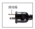 3P可倒式プラグを採用
