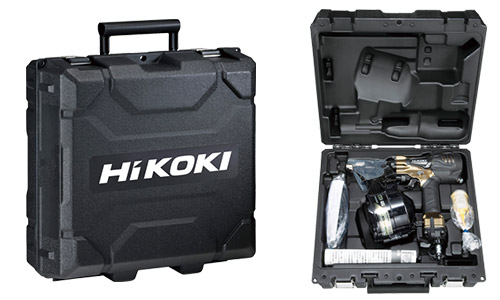 バイク☆品限定色☆HiKOKI ハイコーキ 65mm 高圧 ロール釘打機 NV65HR2(SAG) グリーン 切替機構付 ケース付 ロール釘打ち機 エア釘打機 64198