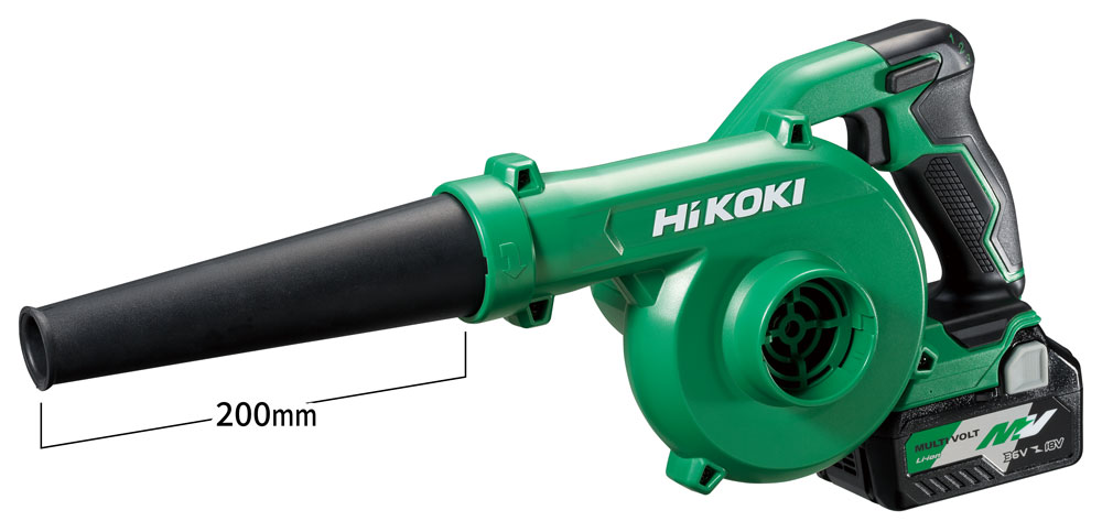 ☆比較的綺麗☆HiKOKI ハイコーキ 18V コードレスブロワ RB18DC 2.5Ahマルチボルトバッテリー1個(BSL36A18)付 充電式ブロワー 60861