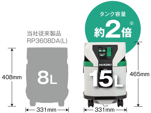 タンク容量15L