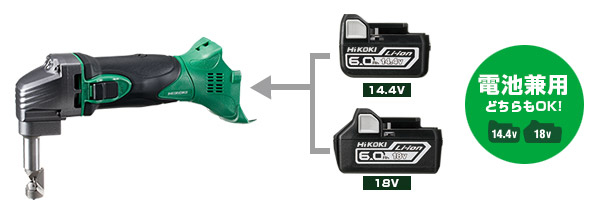 14.4V/18V コードレスニブラ：CN14DSL/CN18DSL