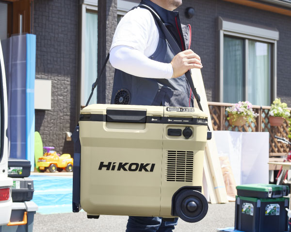 配送員設置 HiKOKI ハイコーキ 旧日立工機 UL18DC WMB コードレス冷温庫 14.4V 18V MV サンドベージュ マルチボルトバッテリ  BSL36B18 1個付 充電式