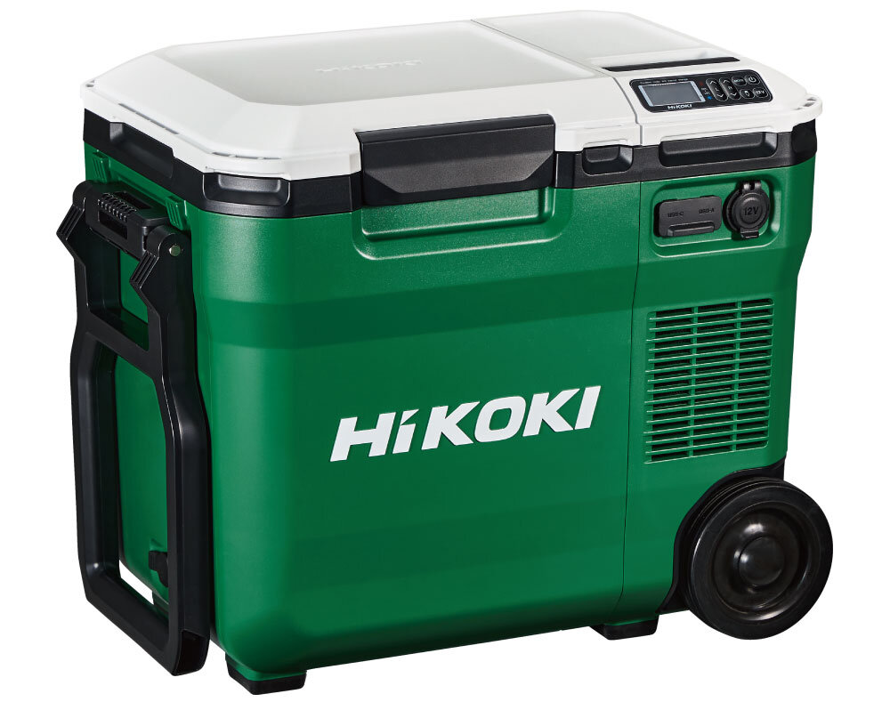 ジャンク品HiKOKI 冷却機能付き冷蔵庫 オリーブグリーン