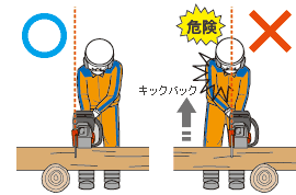 エンジンチェンソーの正しい使い方 Hikoki